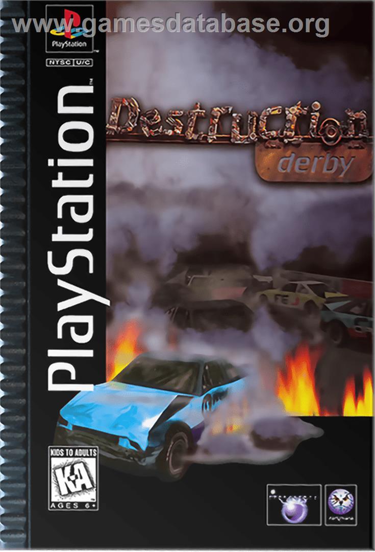 Destruction Derby - Sony Playstation - Artwork - Box