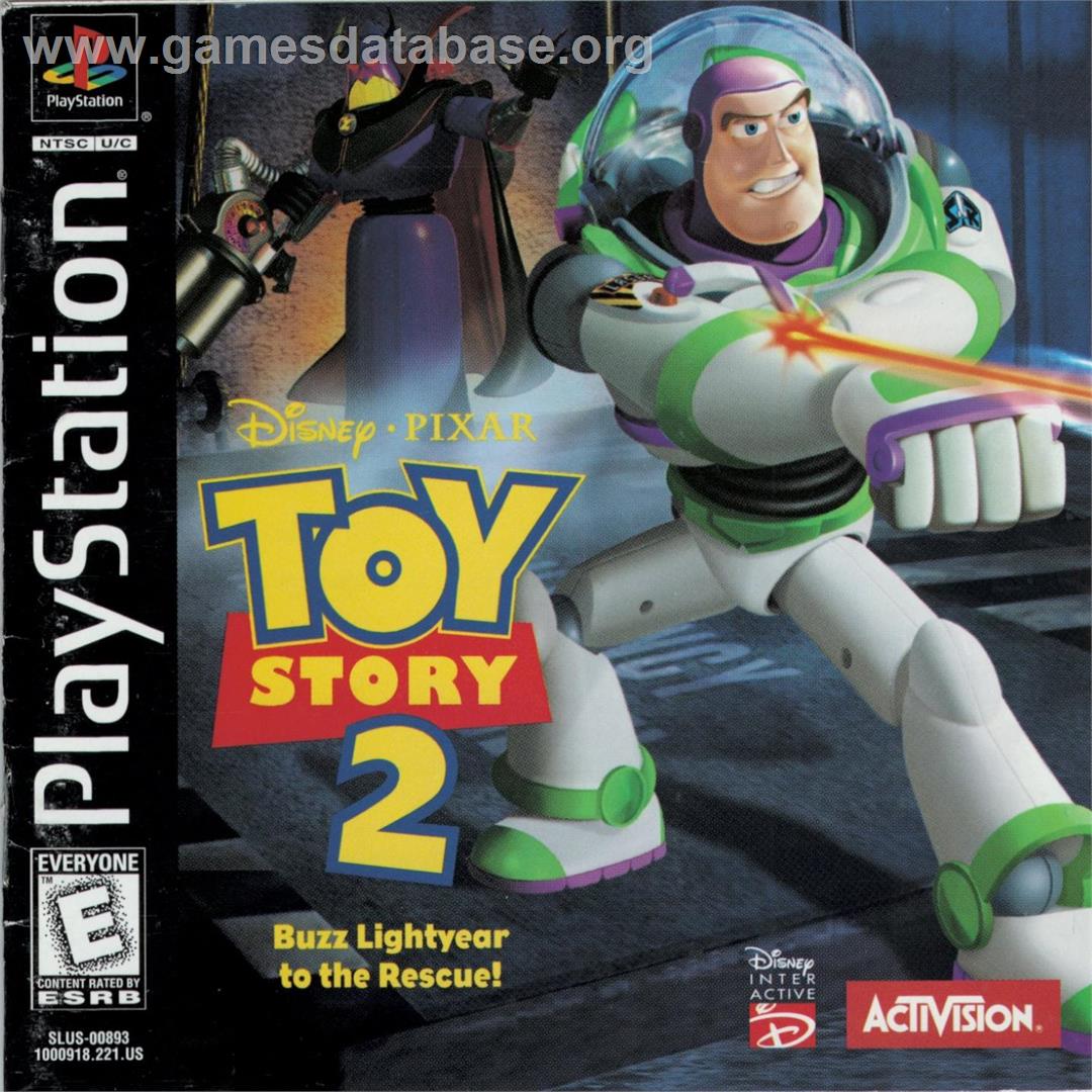 Disney / Pixar - Toy Story 2 - Buzz Lightyear To The Rescue! - Sony Playstation - Artwork - Box