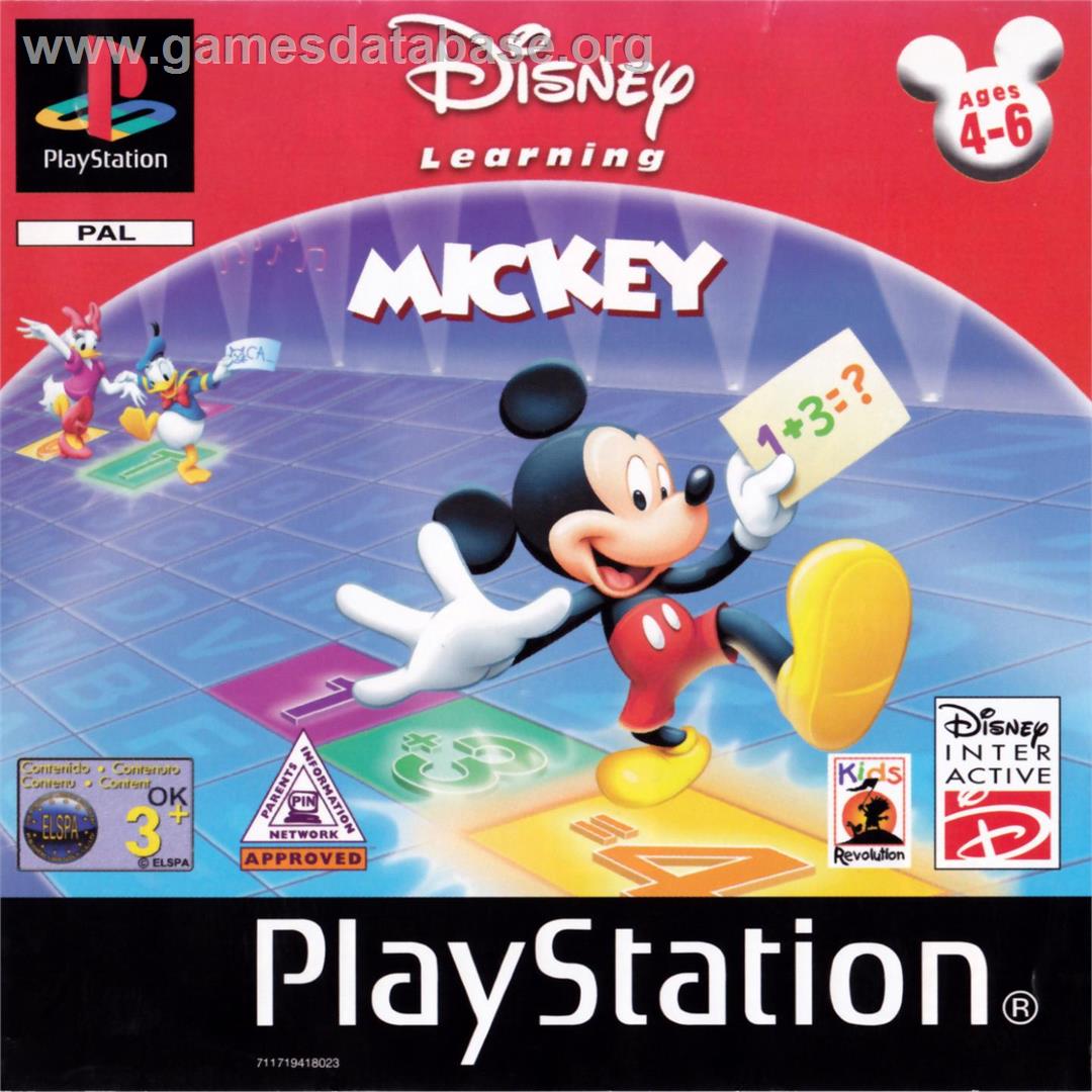 Disney Learning - Mickey - Sony Playstation - Artwork - Box