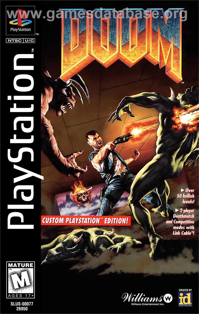 Doom - Sony Playstation - Artwork - Box