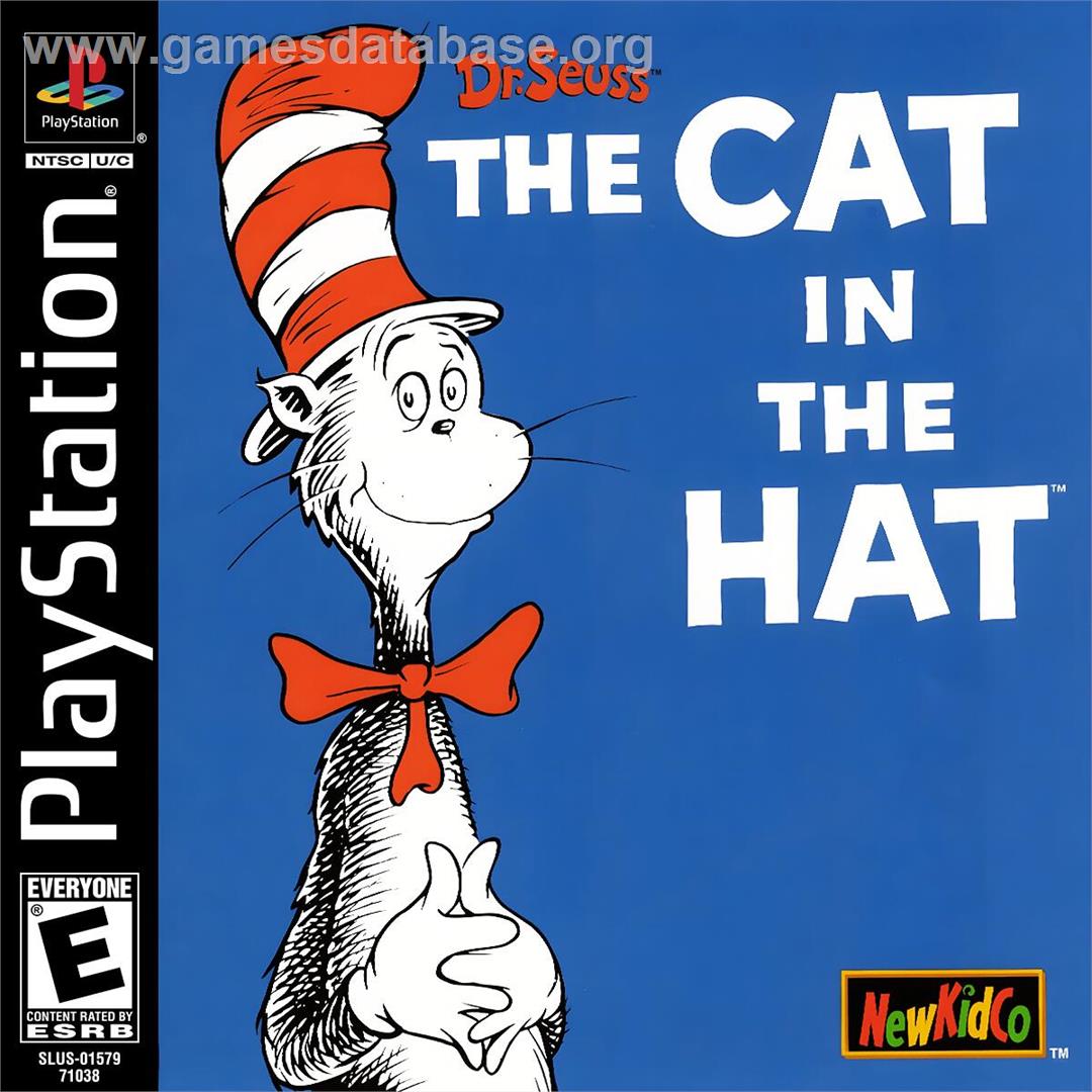 Dr Seuss - The Cat In The Hat - Sony Playstation - Artwork - Box