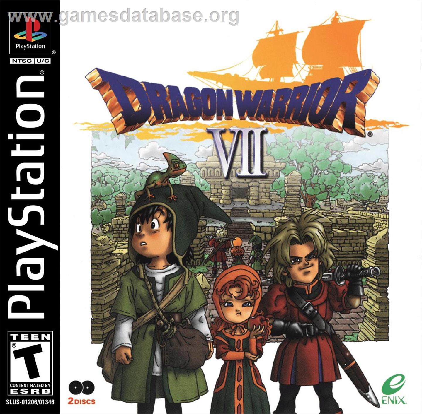 Dragon Warrior 7 - Sony Playstation - Artwork - Box