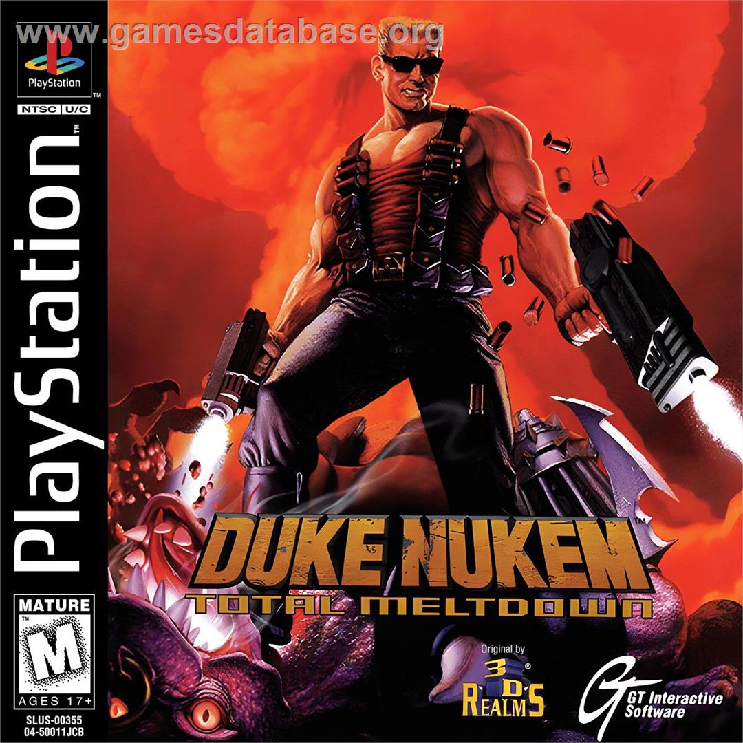 Duke Nukem - Total Meltdown - Sony Playstation - Artwork - Box