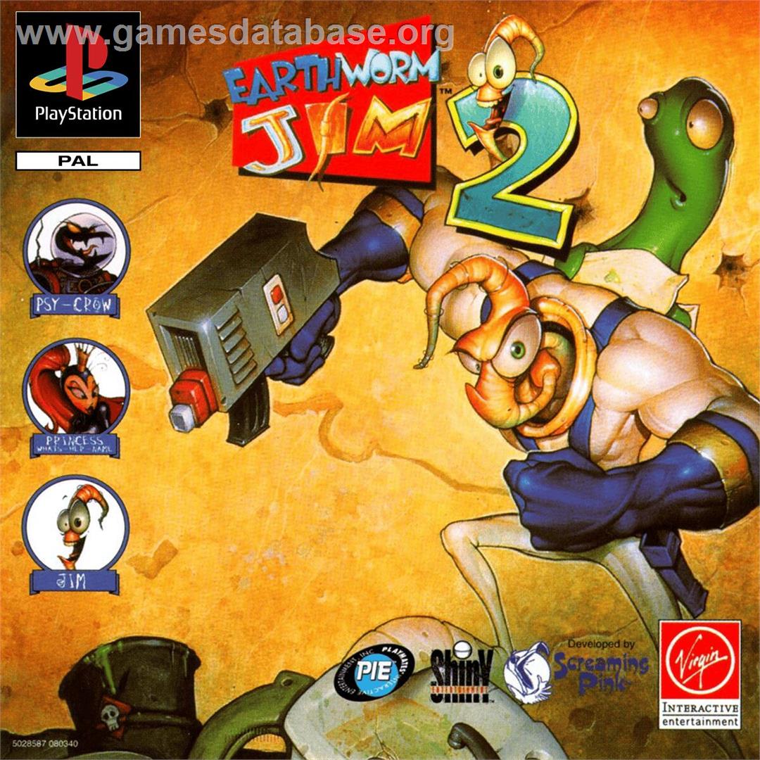 Earthworm Jim 2 - Sony Playstation - Artwork - Box