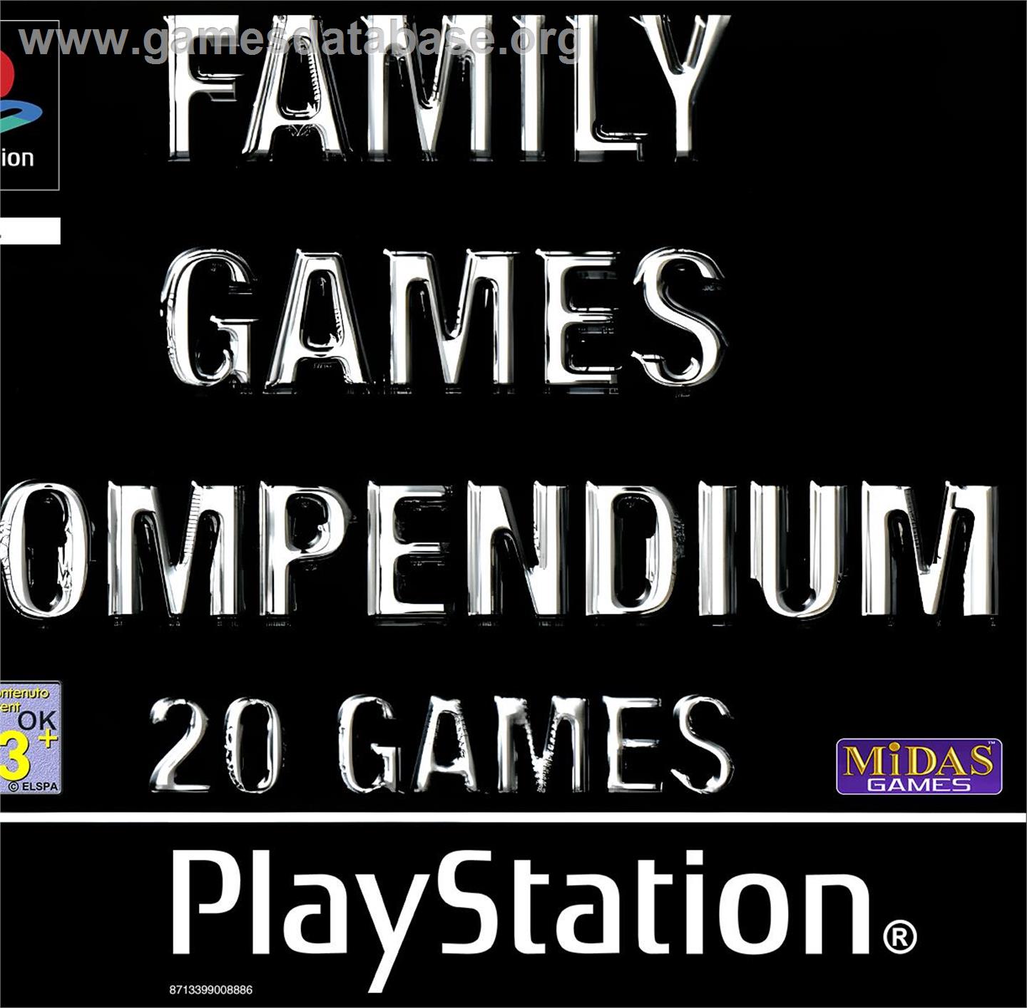 Family Games Compendium - Sony Playstation - Artwork - Box
