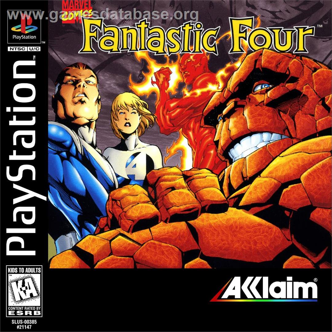 Fantastic Four - Sony Playstation - Artwork - Box