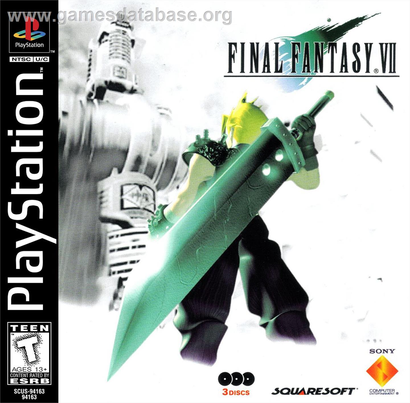 Final Fantasy 7 - Sony Playstation - Artwork - Box