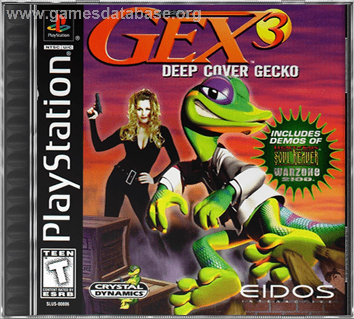 Gex 3: Deep Cover Gecko - Sony Playstation - Artwork - Box