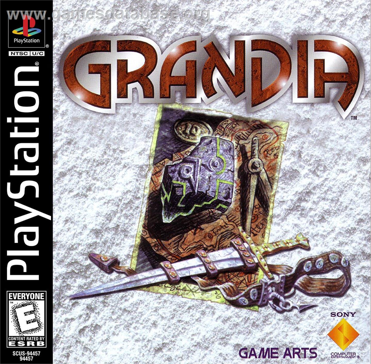 Grandia - Sony Playstation - Artwork - Box