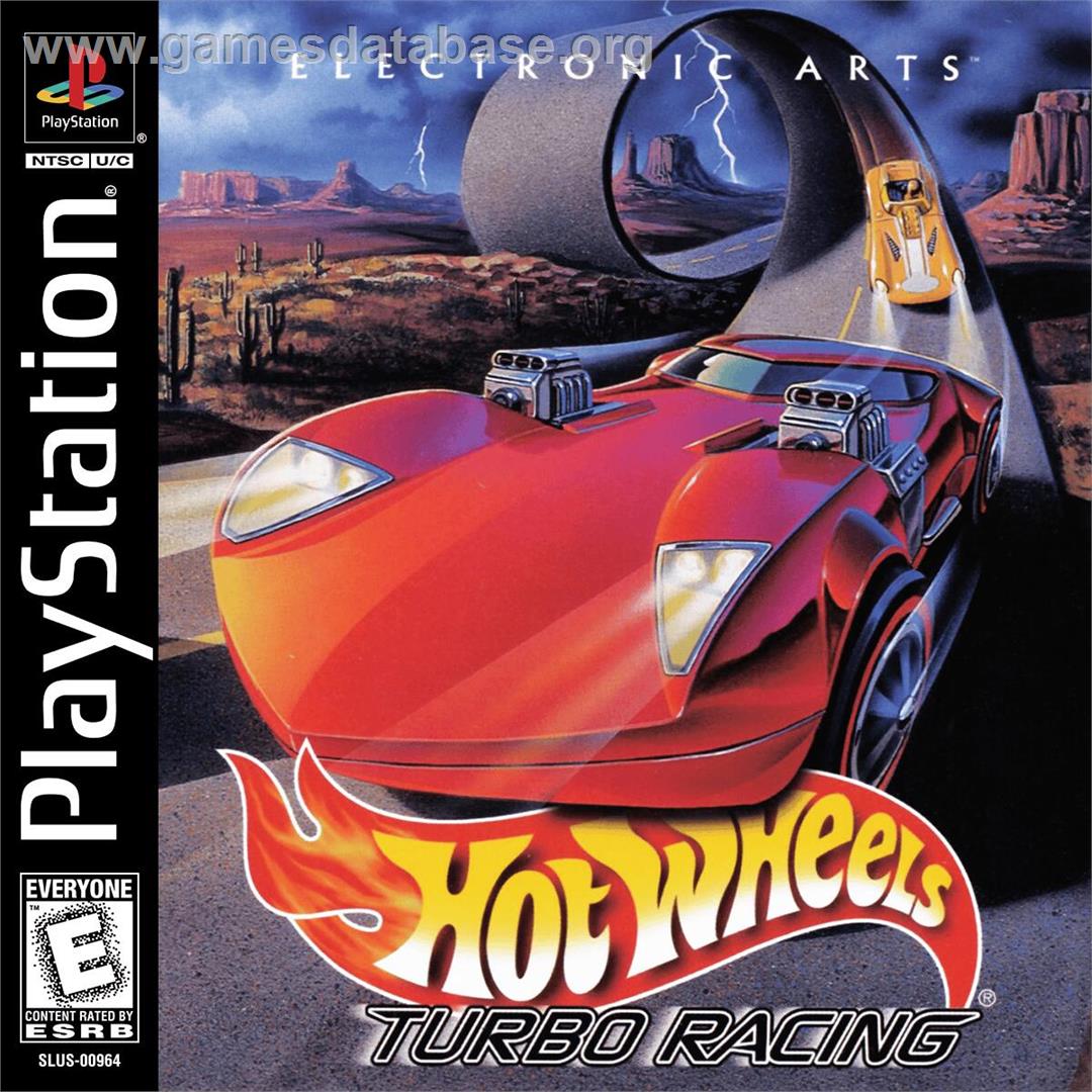 Hot Wheels - Turbo Racing - Sony Playstation - Artwork - Box
