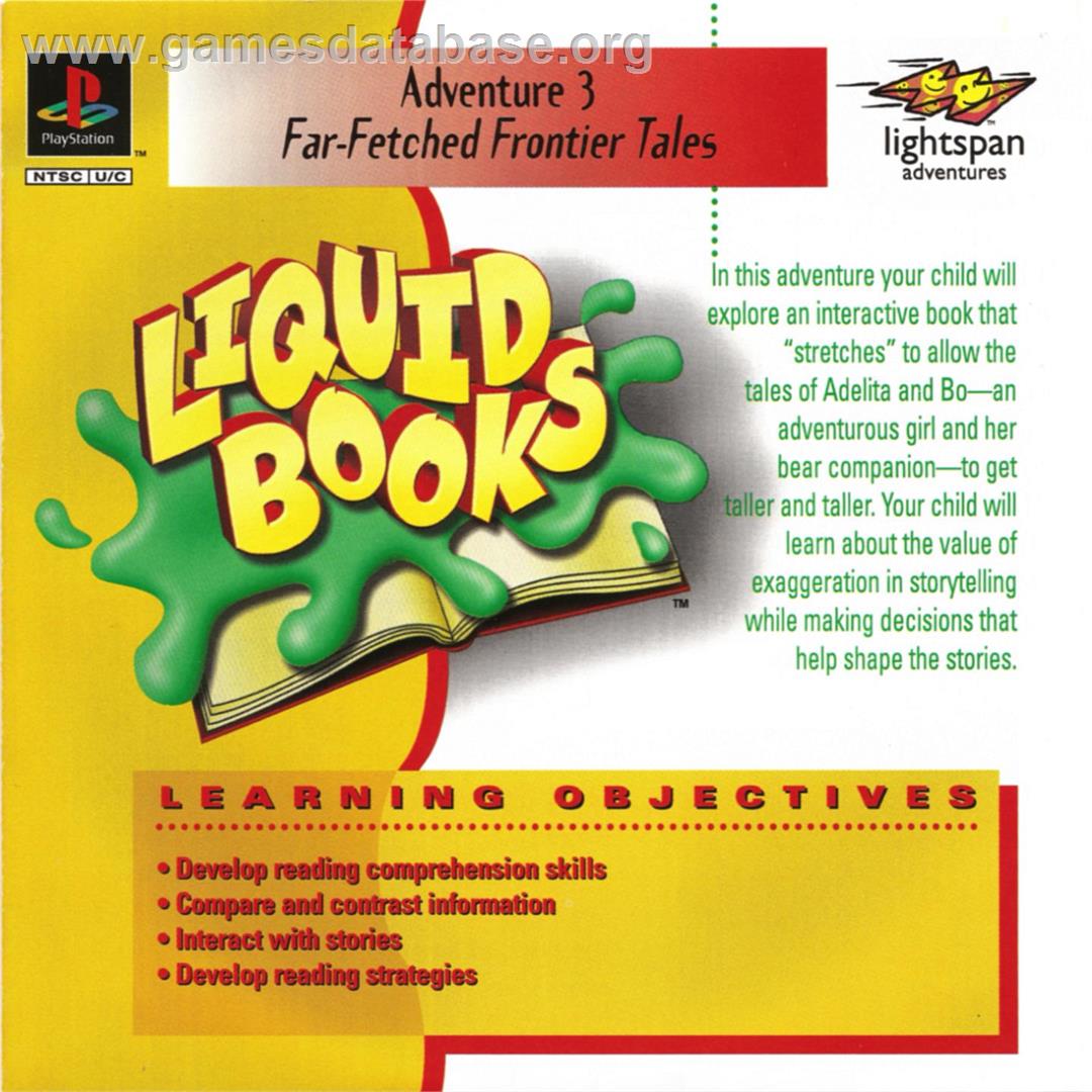 Lightspan - Liquid Books 3 - Far-fetched Frontier Tales - Sony Playstation - Artwork - Box