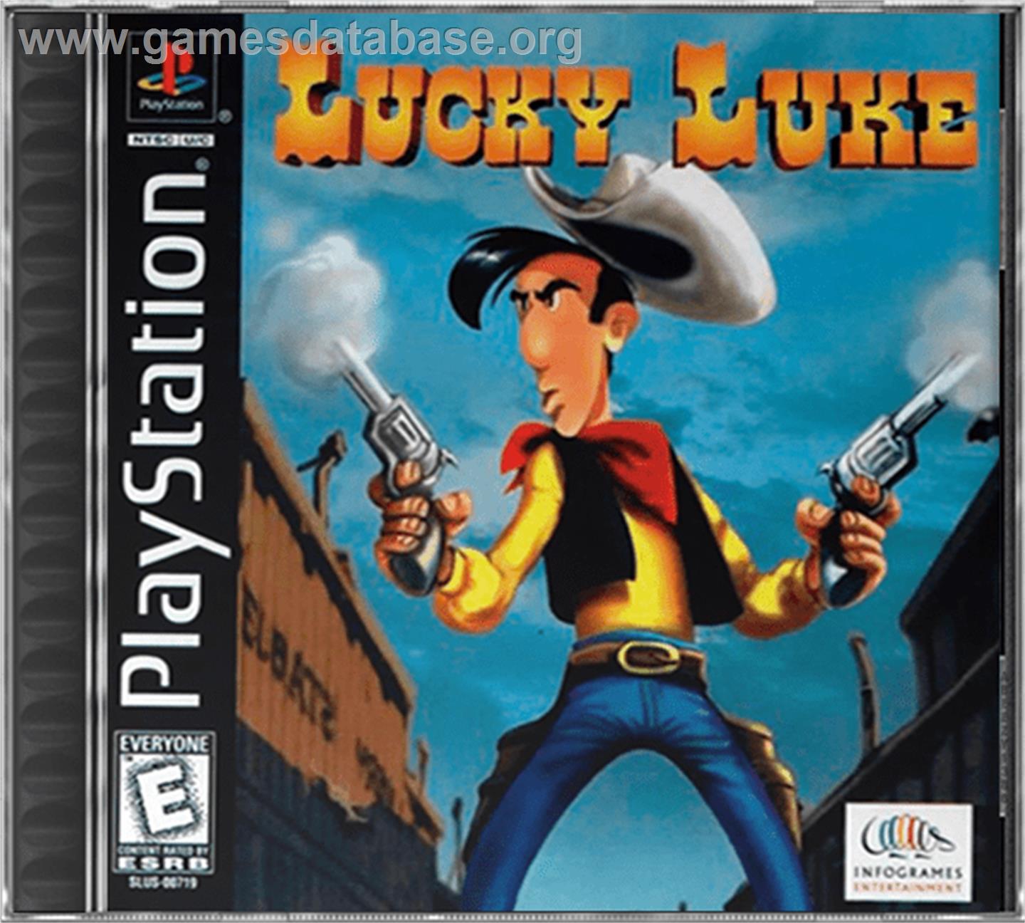 Lucky Luke: On the Dalton's Trail - Sony Playstation - Artwork - Box