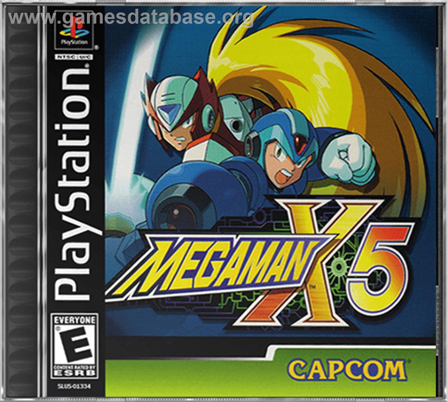 Mega Man X5 - Sony Playstation - Artwork - Box