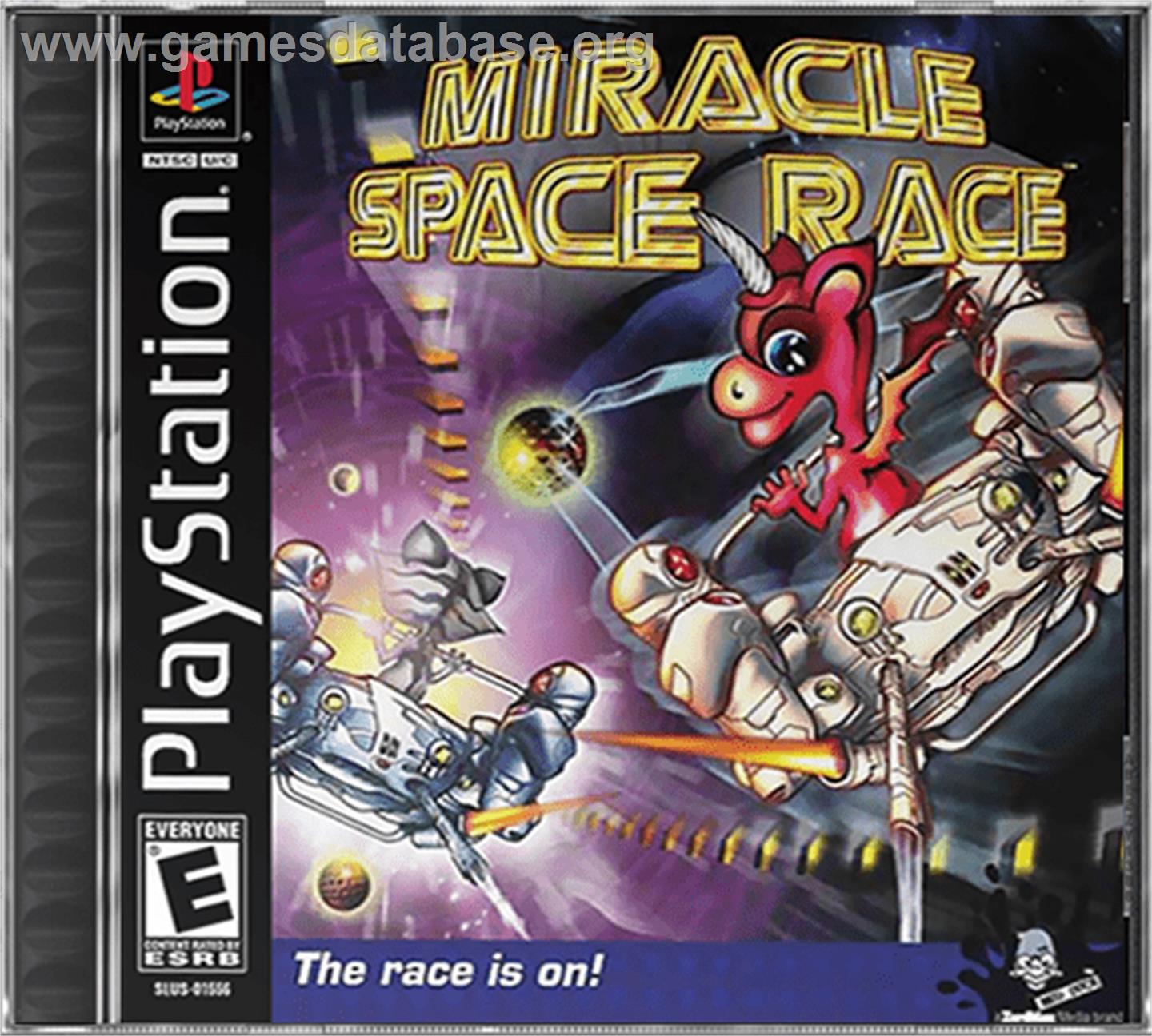 Miracle Space Race - Sony Playstation - Artwork - Box