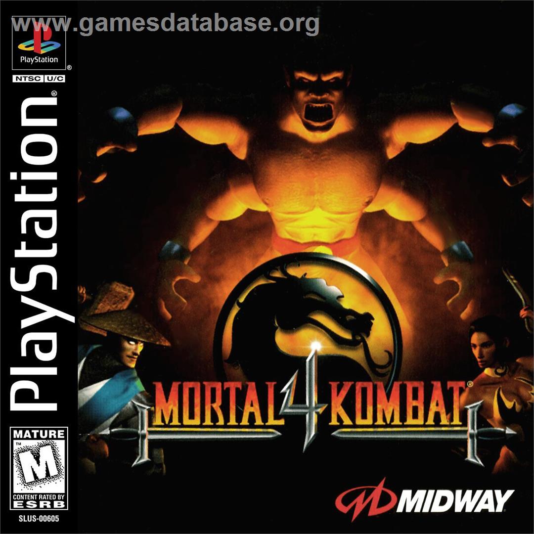 Mortal Kombat 4 - Sony Playstation - Artwork - Box