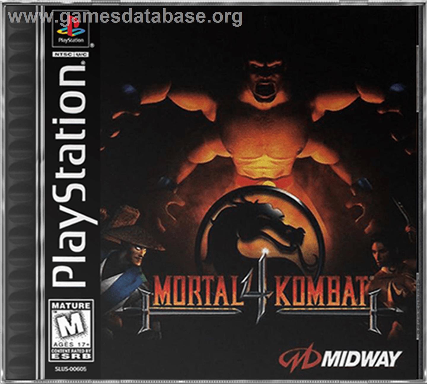 Mortal Kombat 4 - Sony Playstation - Artwork - Box