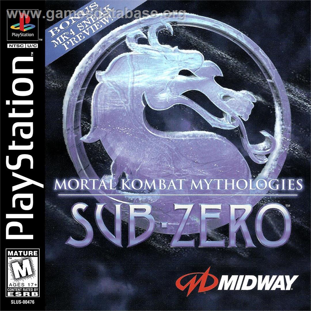 Mortal Kombat Mythologies Sub-zero - Sony Playstation - Artwork - Box