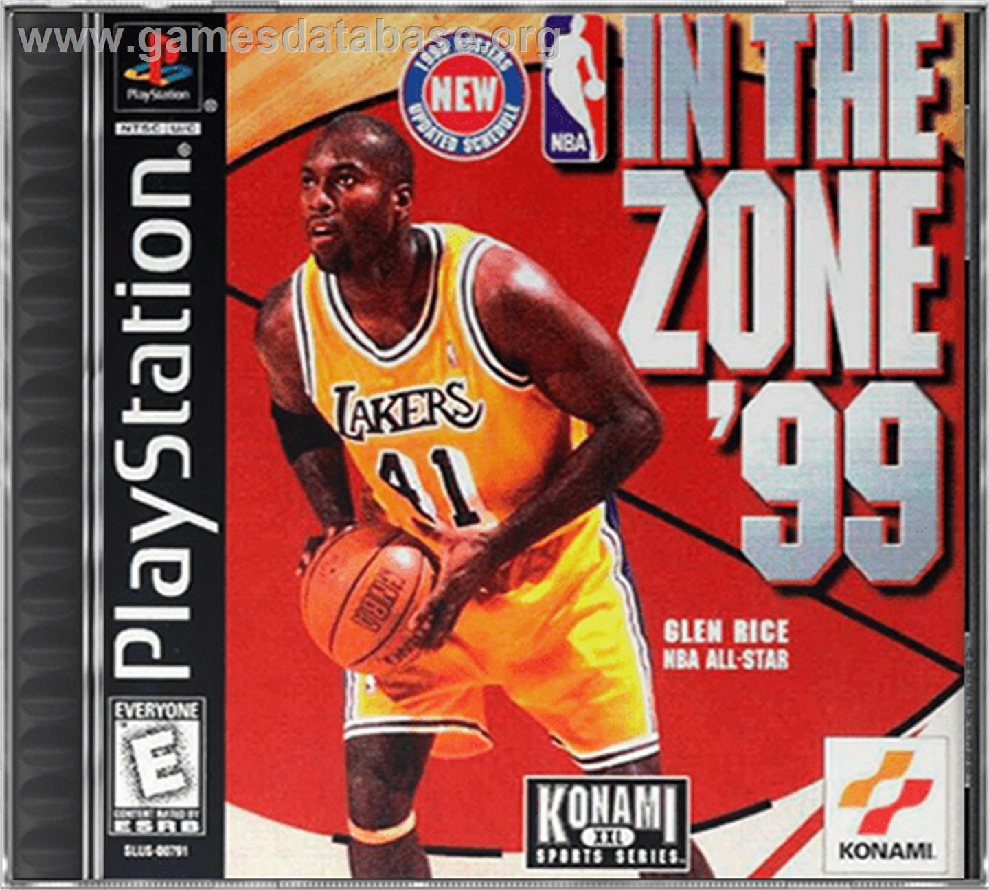 NBA in the Zone '99 - Sony Playstation - Artwork - Box