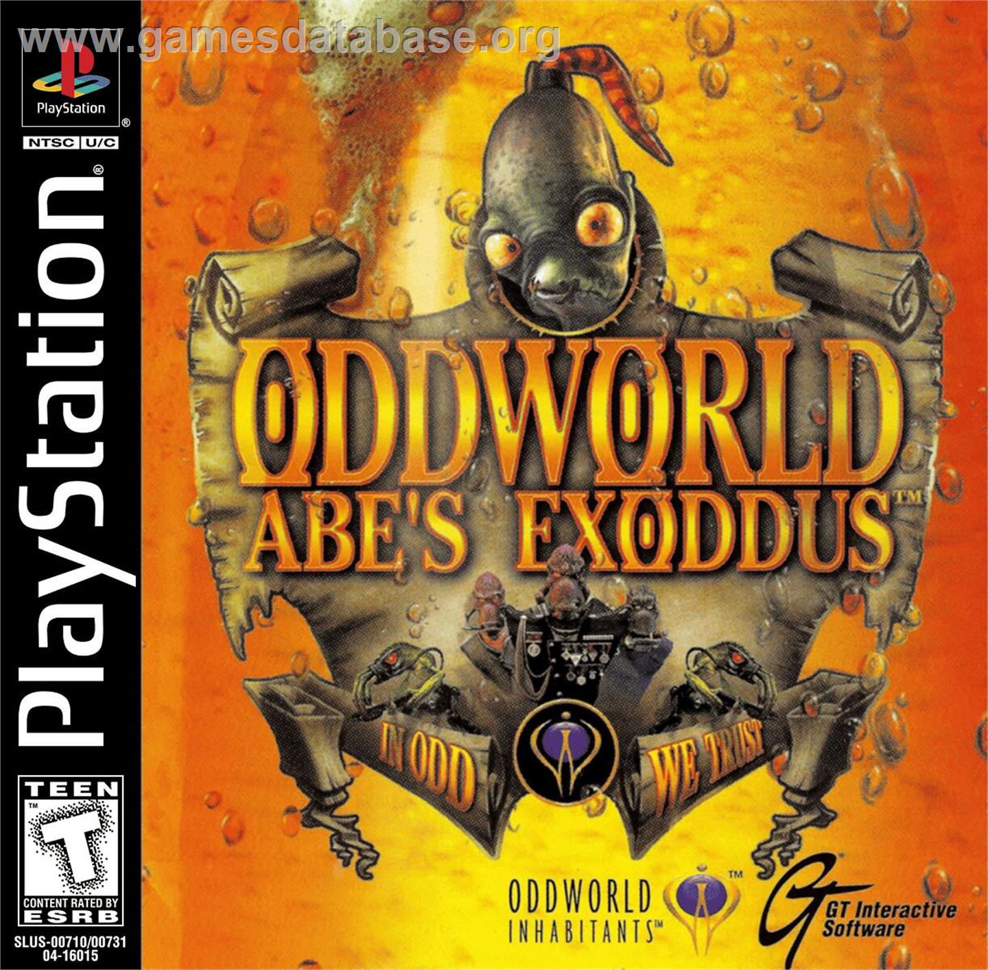 Oddworld - Abe's Exoddus - Sony Playstation - Artwork - Box