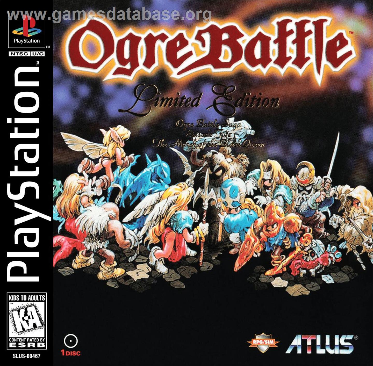 Ogre Battle - The March Of The Black Queen - Sony Playstation - Artwork - Box