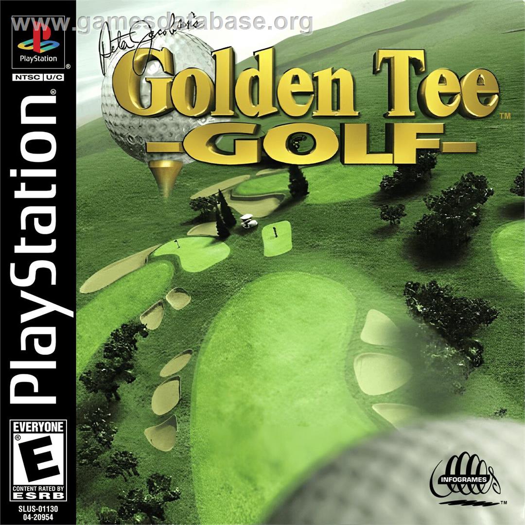 Peter Jacobsen's Golden Tee Golf - Sony Playstation - Artwork - Box