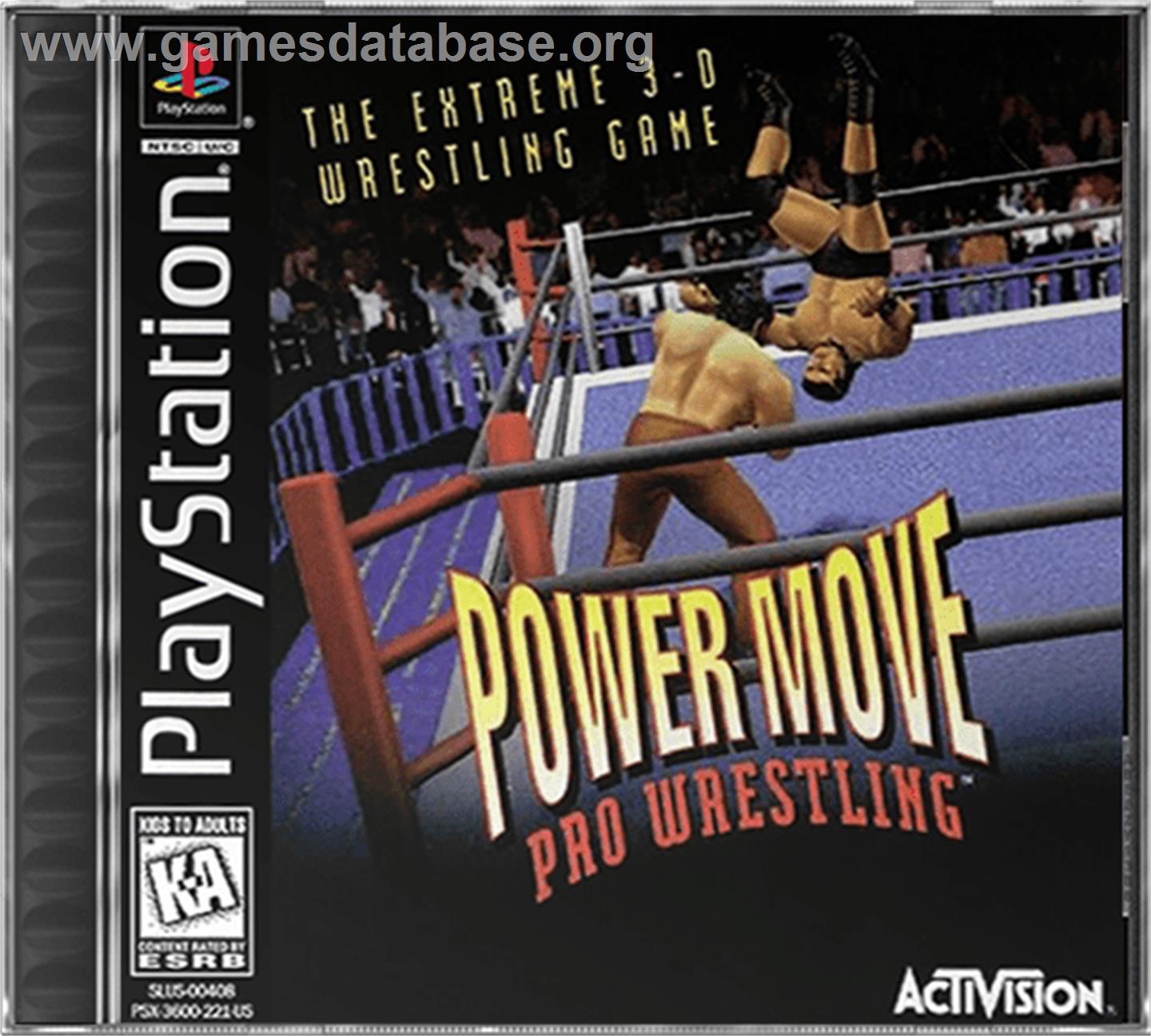 Power Move Pro Wrestling - Sony Playstation - Artwork - Box