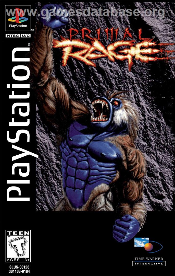 Primal Rage - Sony Playstation - Artwork - Box