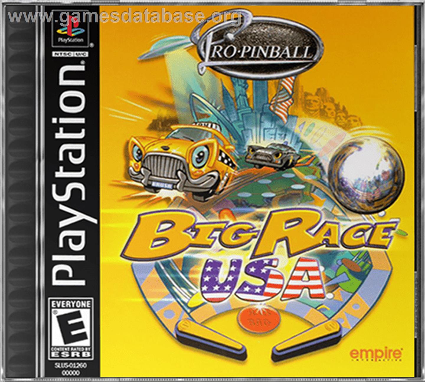 Pro Pinball: Big Race USA - Sony Playstation - Artwork - Box