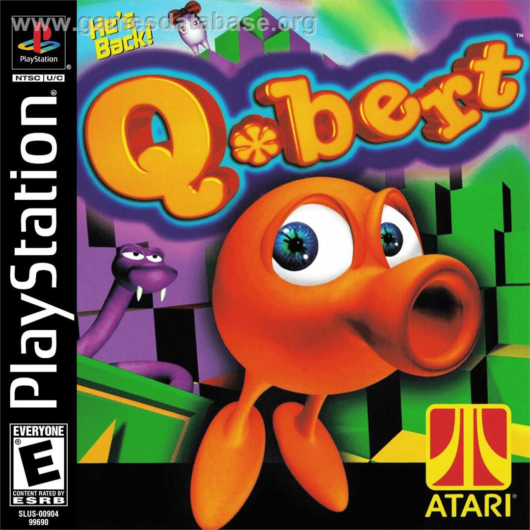 Q-bert - Sony Playstation - Artwork - Box