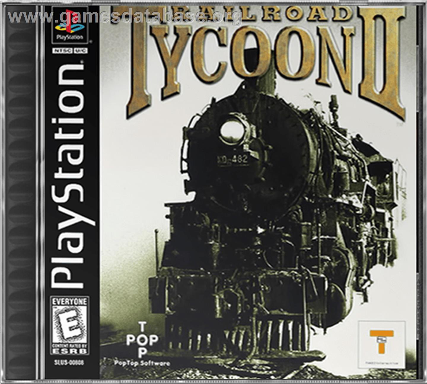 Railroad Tycoon II - Sony Playstation - Artwork - Box