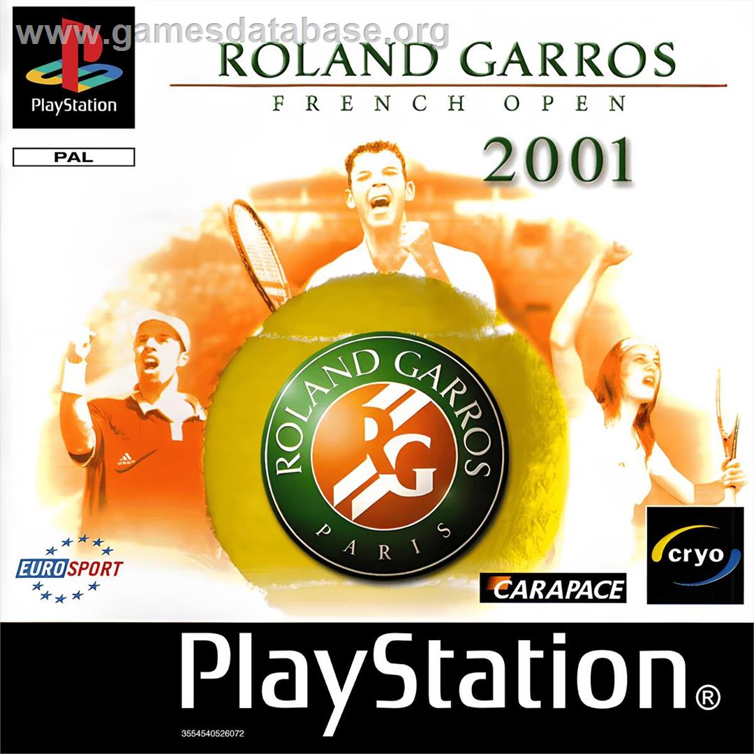 Roland Garros French Open 2001 - Sony Playstation - Artwork - Box