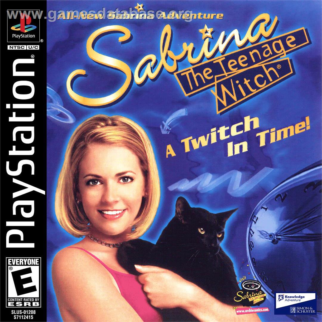 Sabrina The Teenage Witch - A Twitch In Time! - Sony Playstation - Artwork - Box