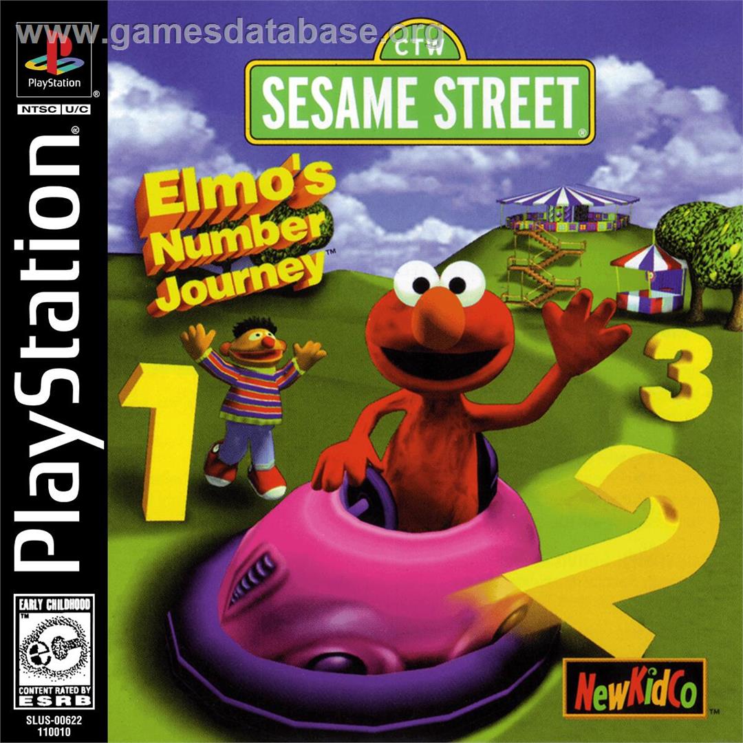 Sesame Street - Elmo's Number Journey - Sony Playstation - Artwork - Box