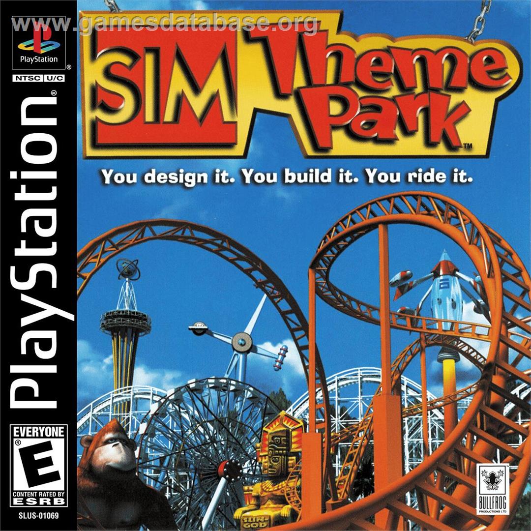 Sim Theme Park - Sony Playstation - Artwork - Box