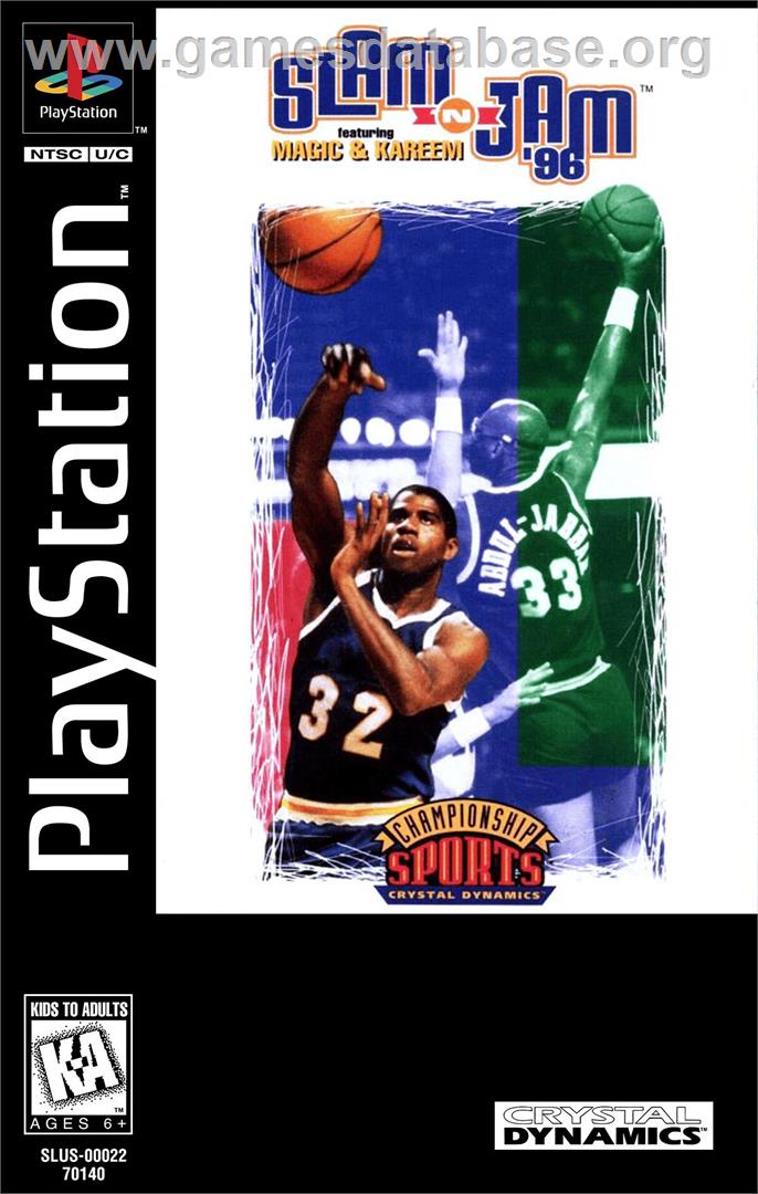 Slam'n'jam '96 Featuring Magic And Kareem - Sony Playstation - Artwork - Box