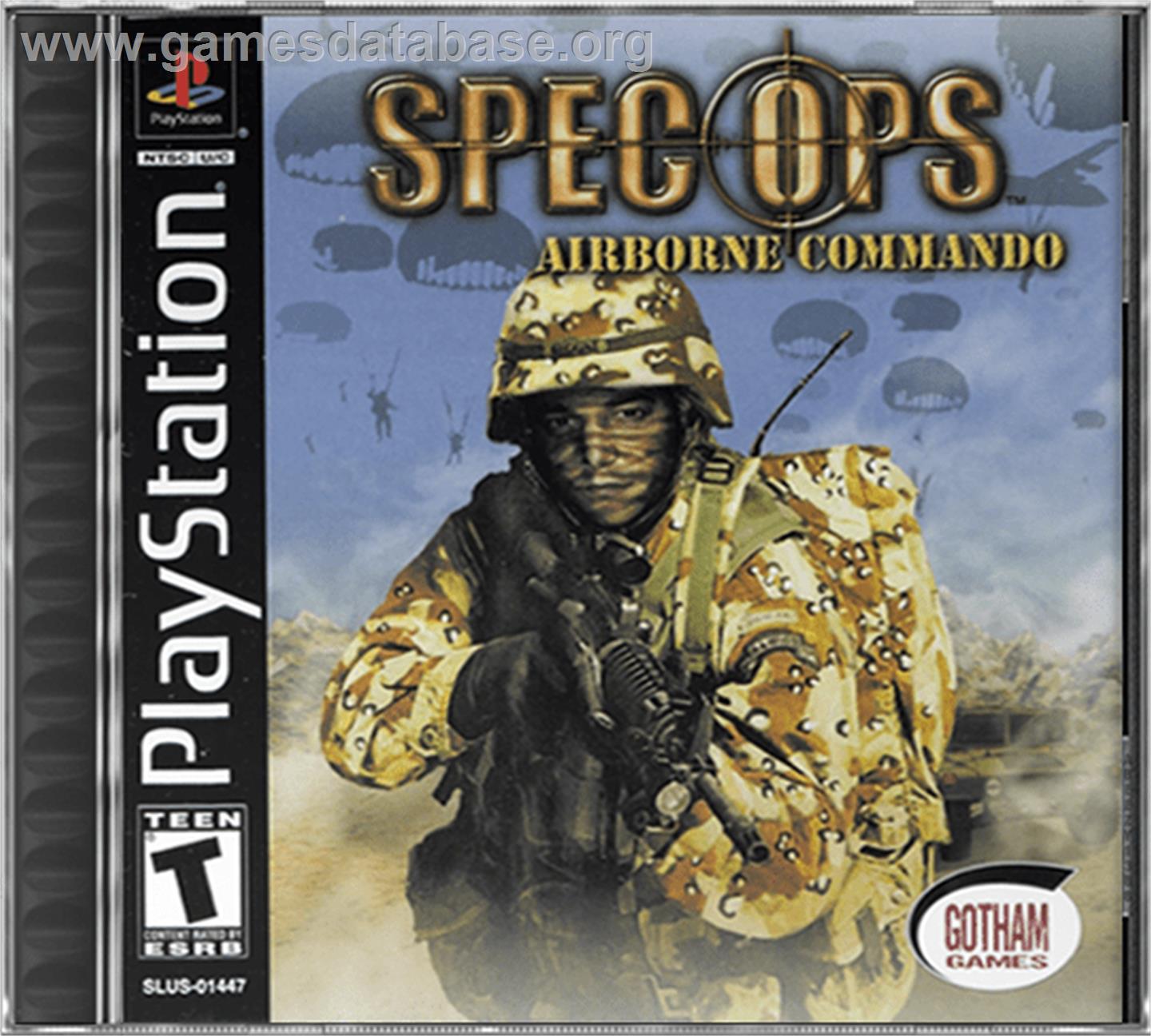 Spec Ops: Airborne Commando - Sony Playstation - Artwork - Box