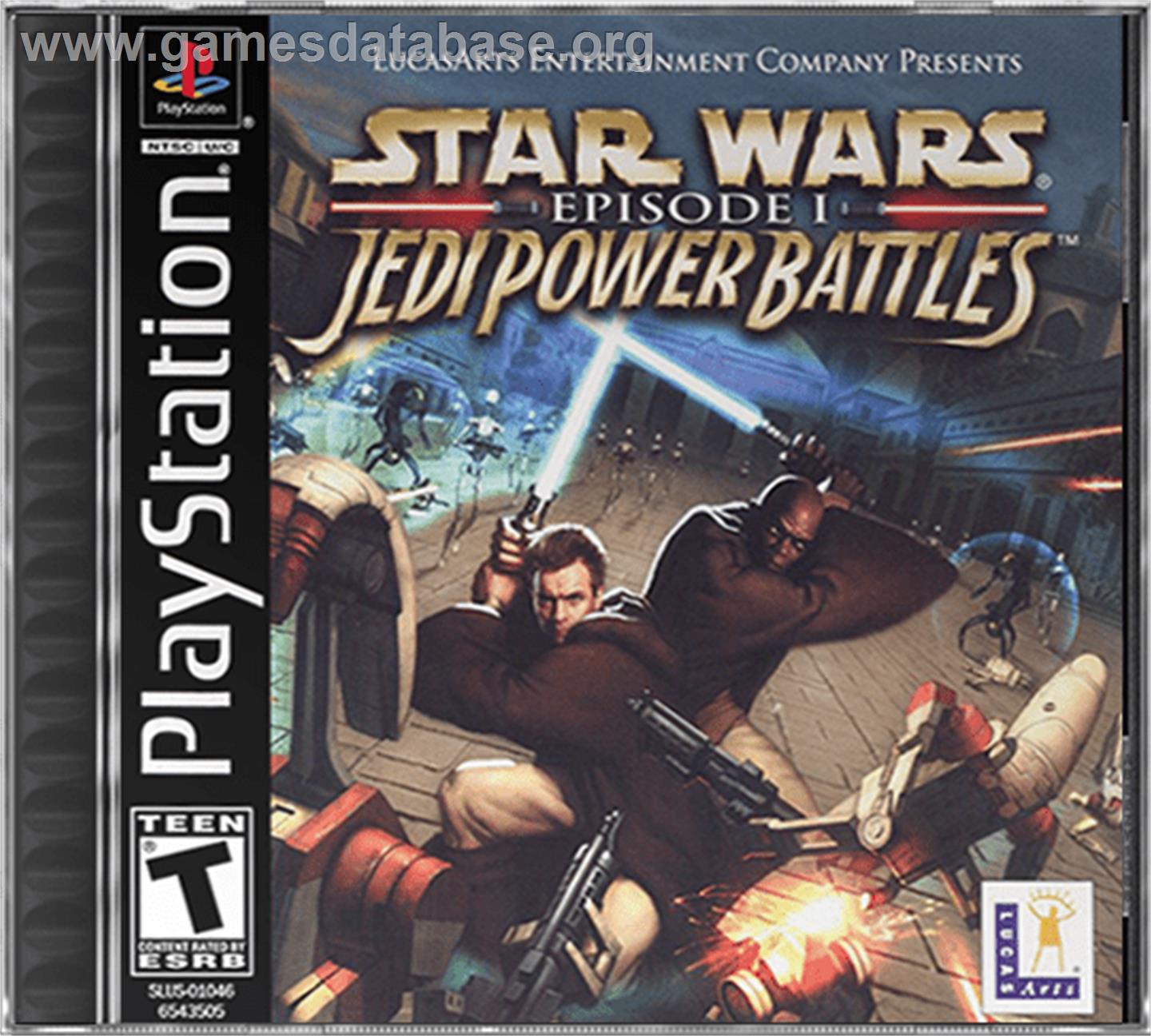 Star Wars: Episode I - Jedi Power Battles - Sony Playstation - Artwork - Box