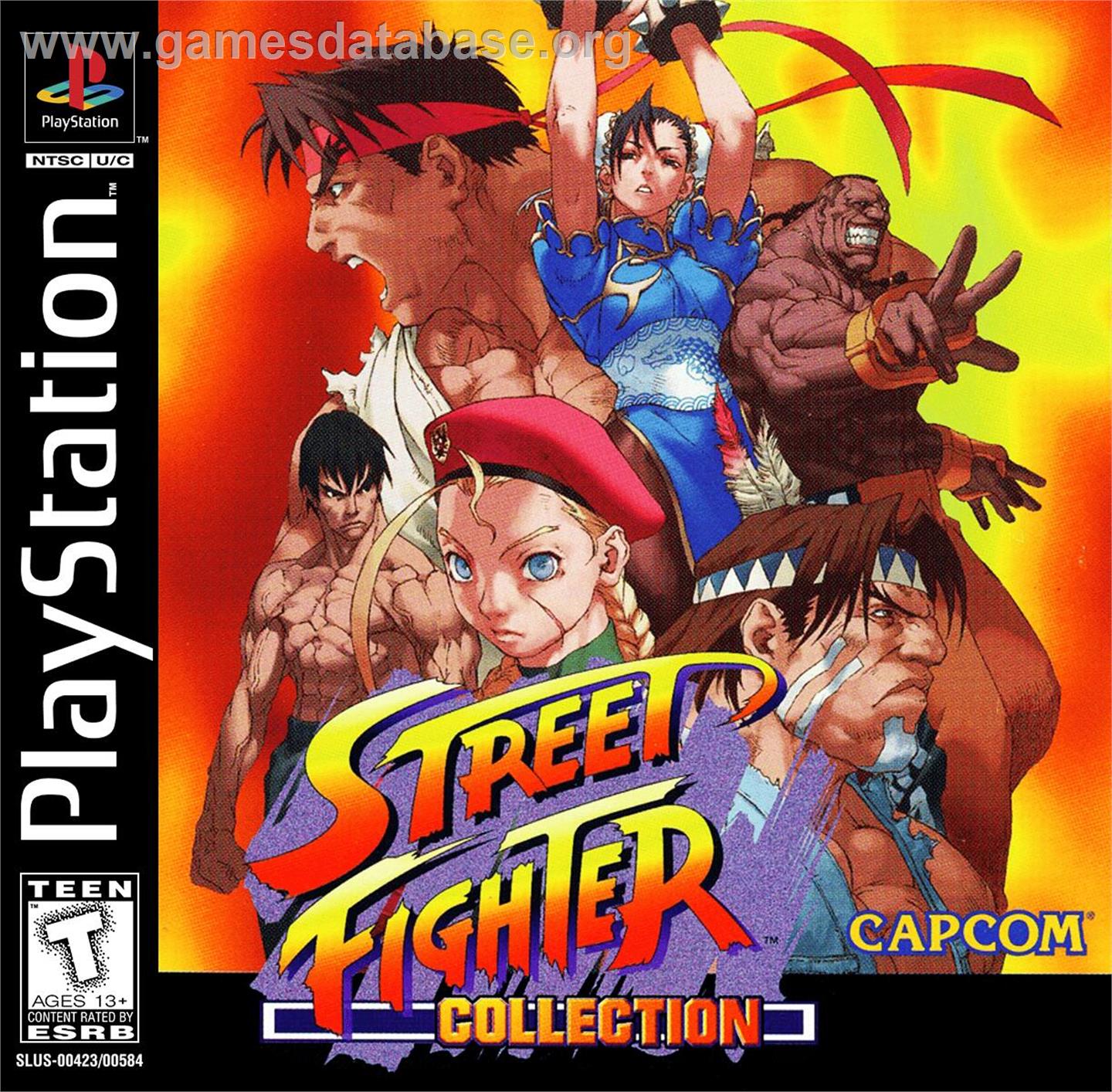 Street Fighter Collection - Sony Playstation - Artwork - Box