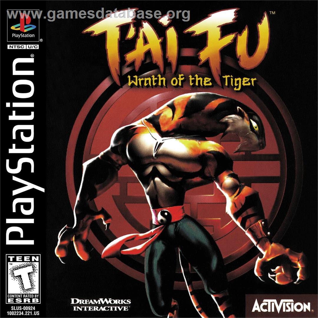T'ai Fu - Wrath Of The Tiger - Sony Playstation - Artwork - Box