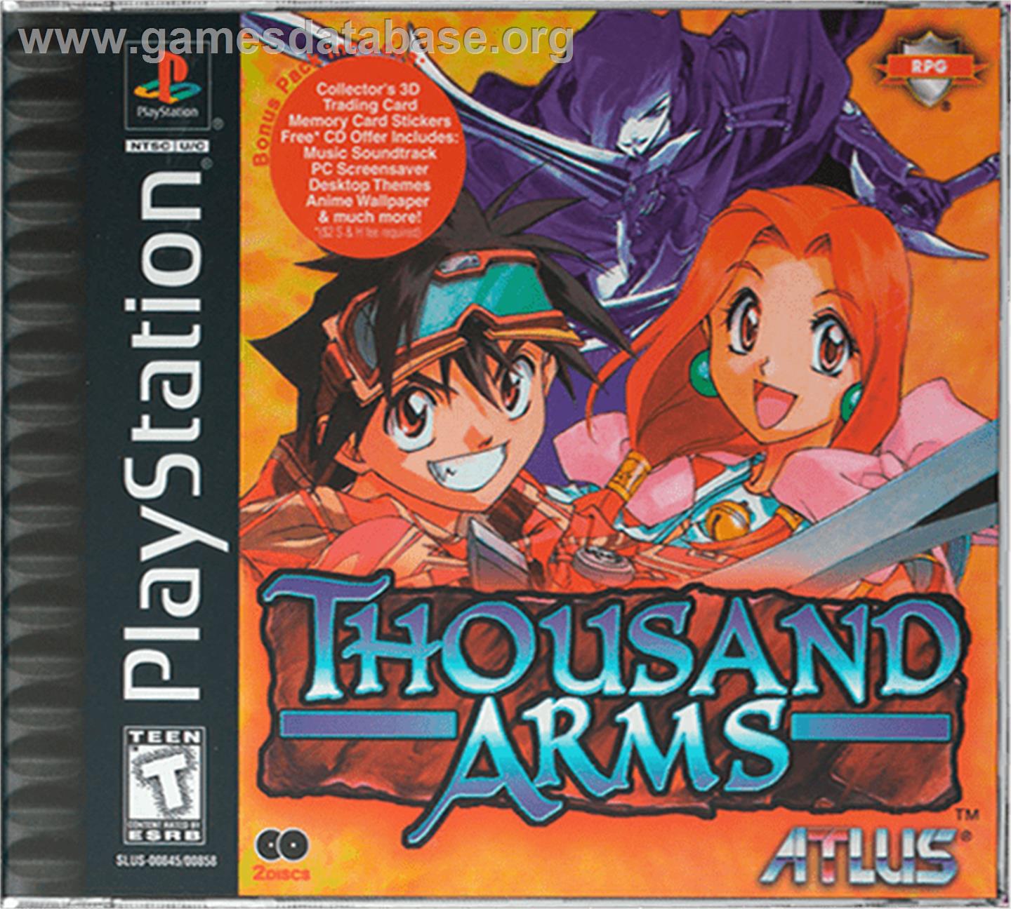 Thousand Arms - Sony Playstation - Artwork - Box