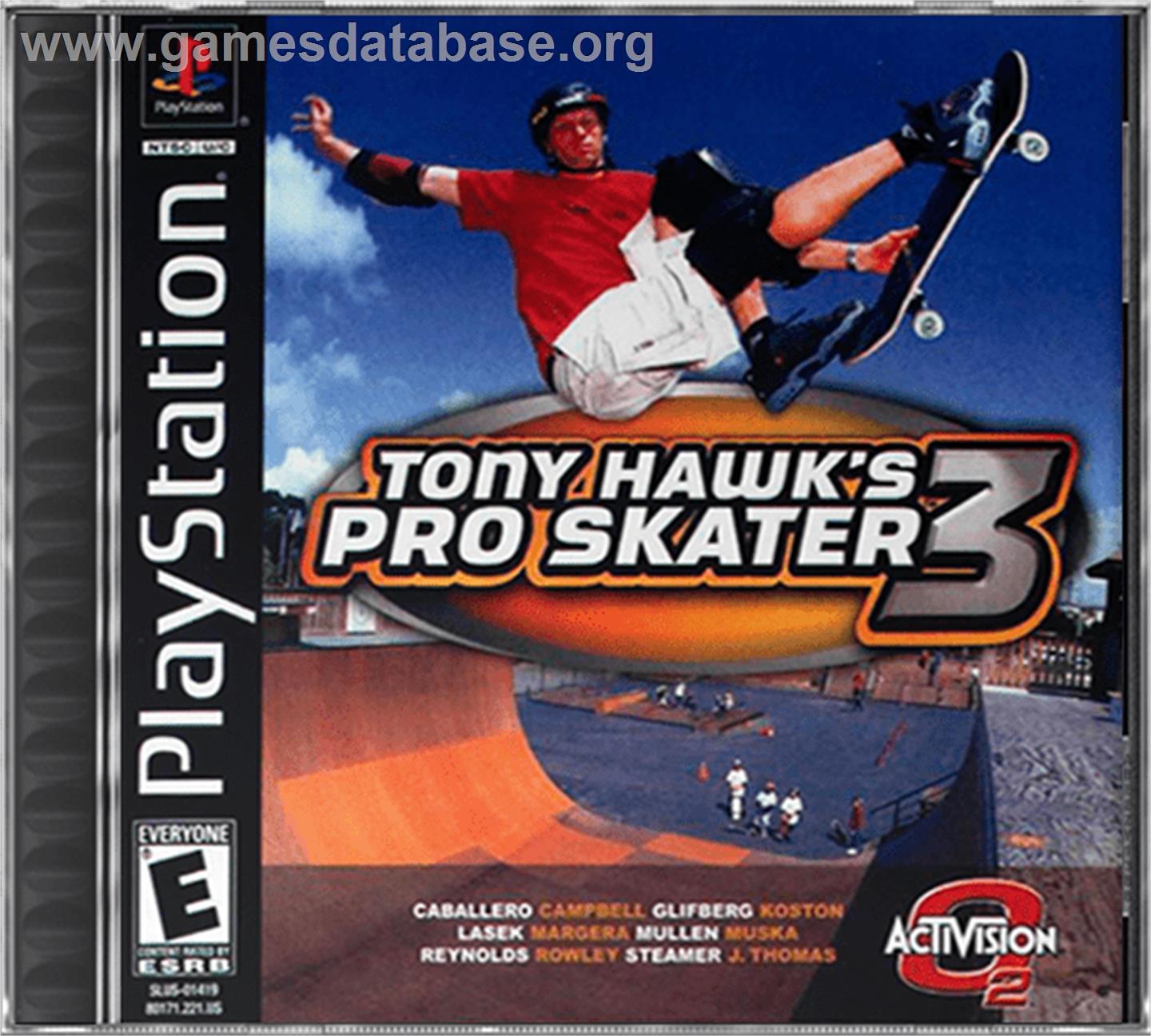 Tony Hawk's Pro Skater 3 - Sony Playstation - Artwork - Box