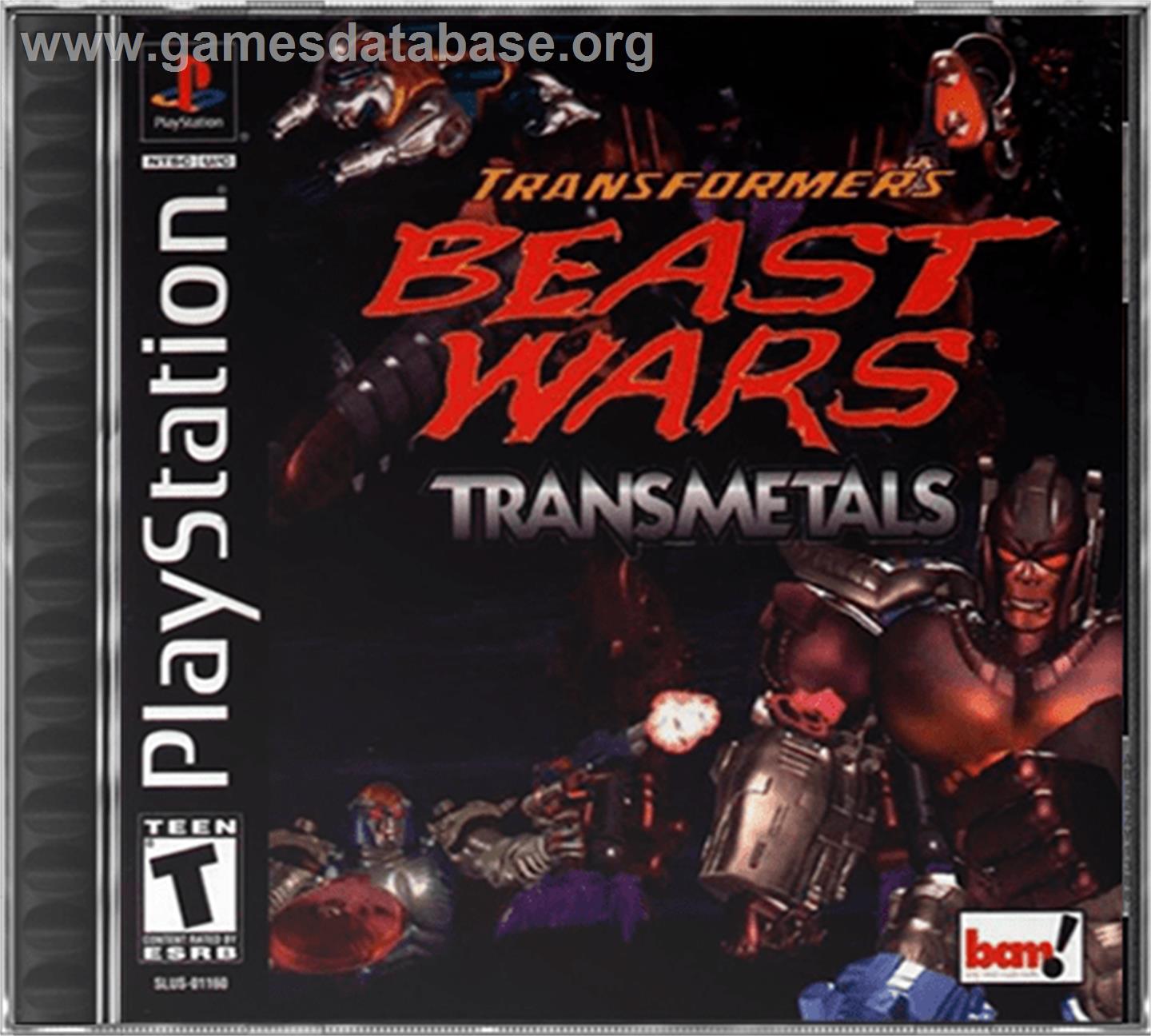 Transformers: Beast Wars Transmetals - Sony Playstation - Artwork - Box