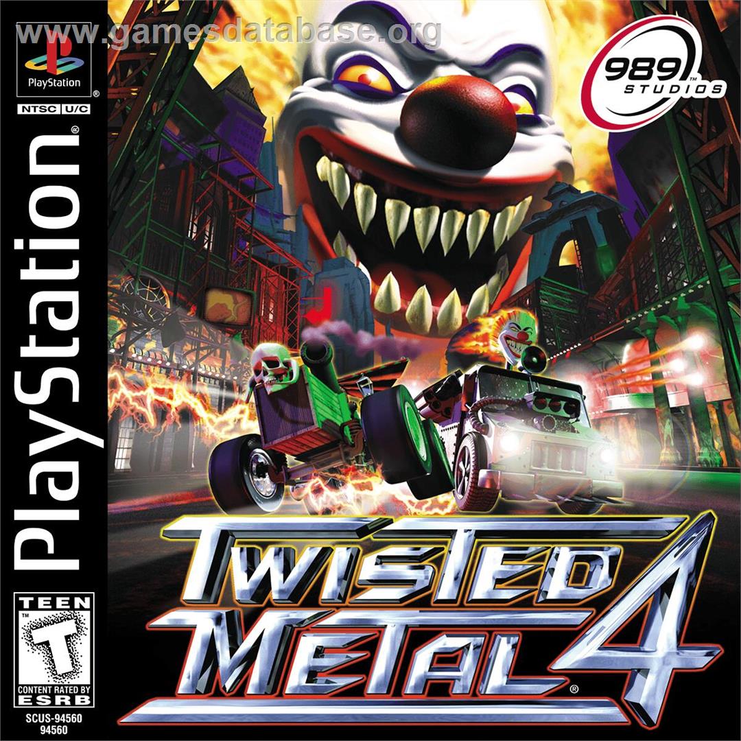 Twisted Metal 4 - Sony Playstation - Artwork - Box