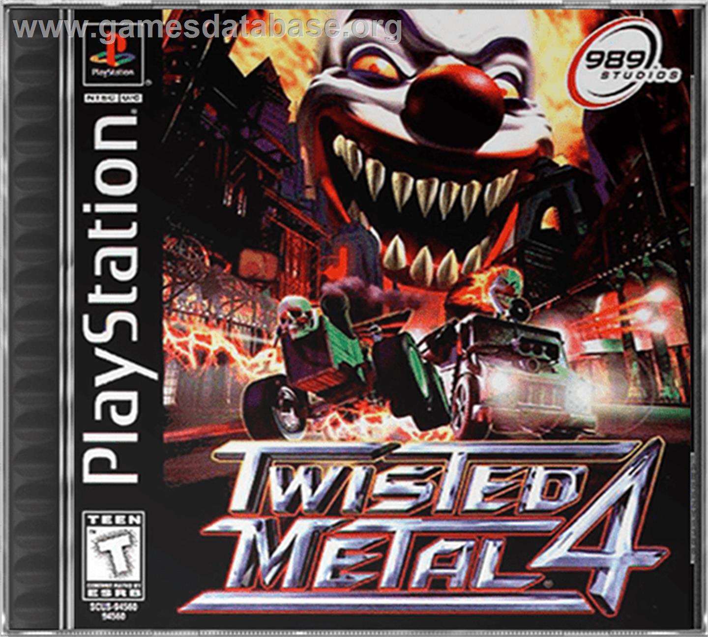 Twisted Metal 4 - Sony Playstation - Artwork - Box