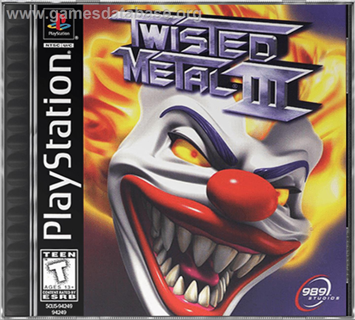 Twisted Metal III - Sony Playstation - Artwork - Box