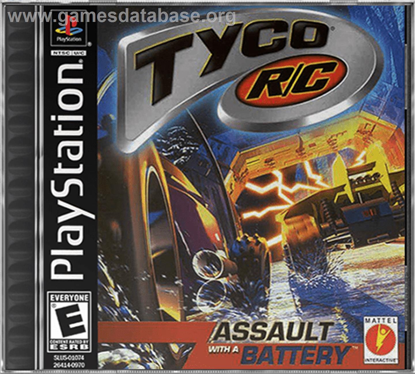 Tyco R/C: Assault with a Battery - Sony Playstation - Artwork - Box