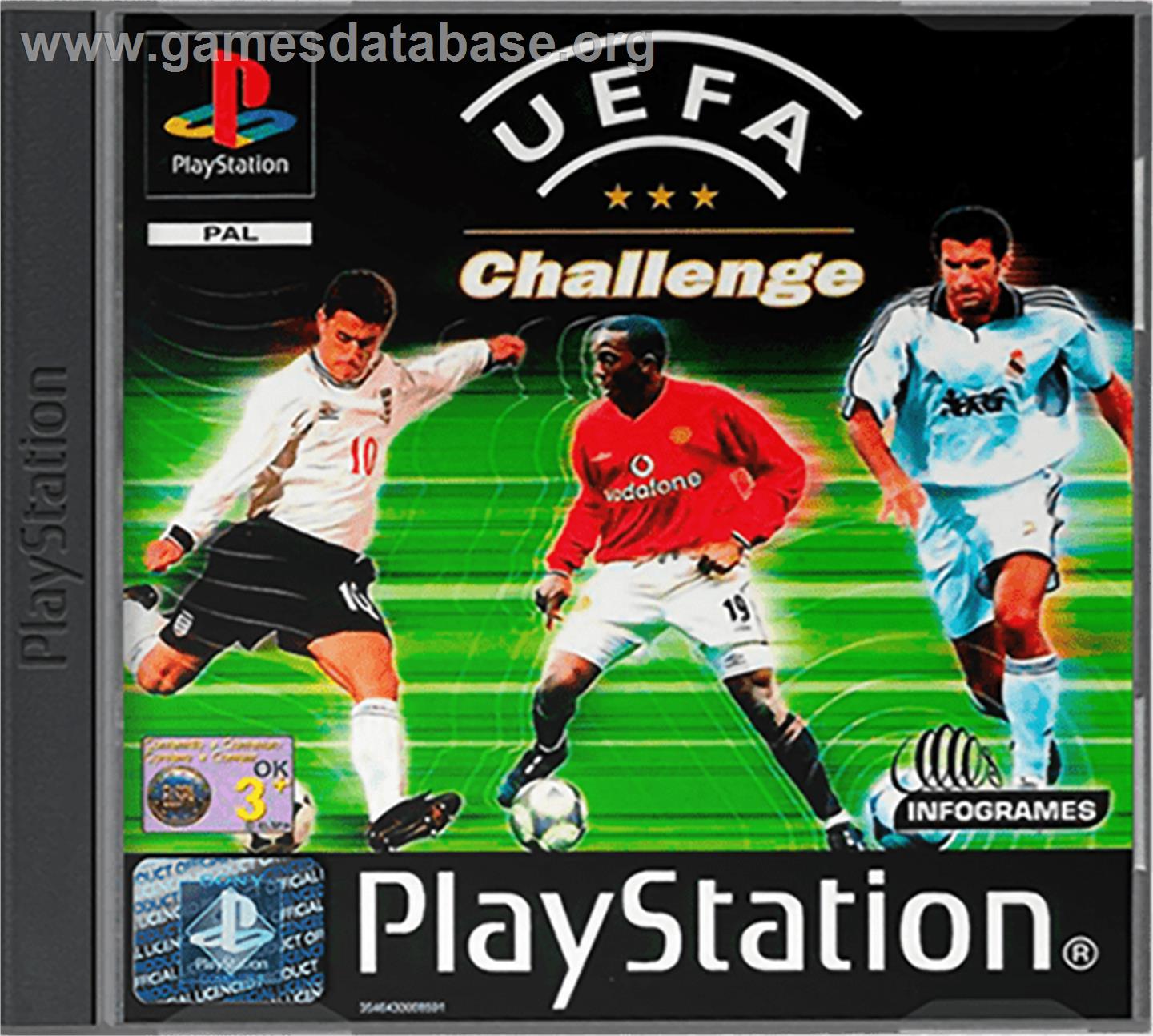 UEFA Challenge - Sony Playstation - Artwork - Box