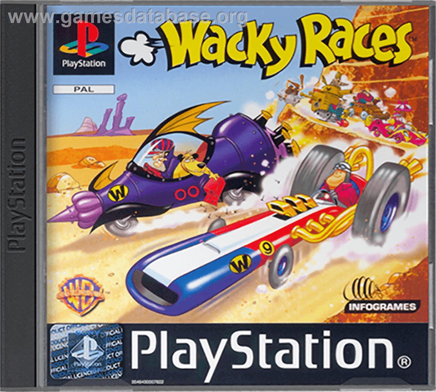 Wacky Races - Sony Playstation - Artwork - Box