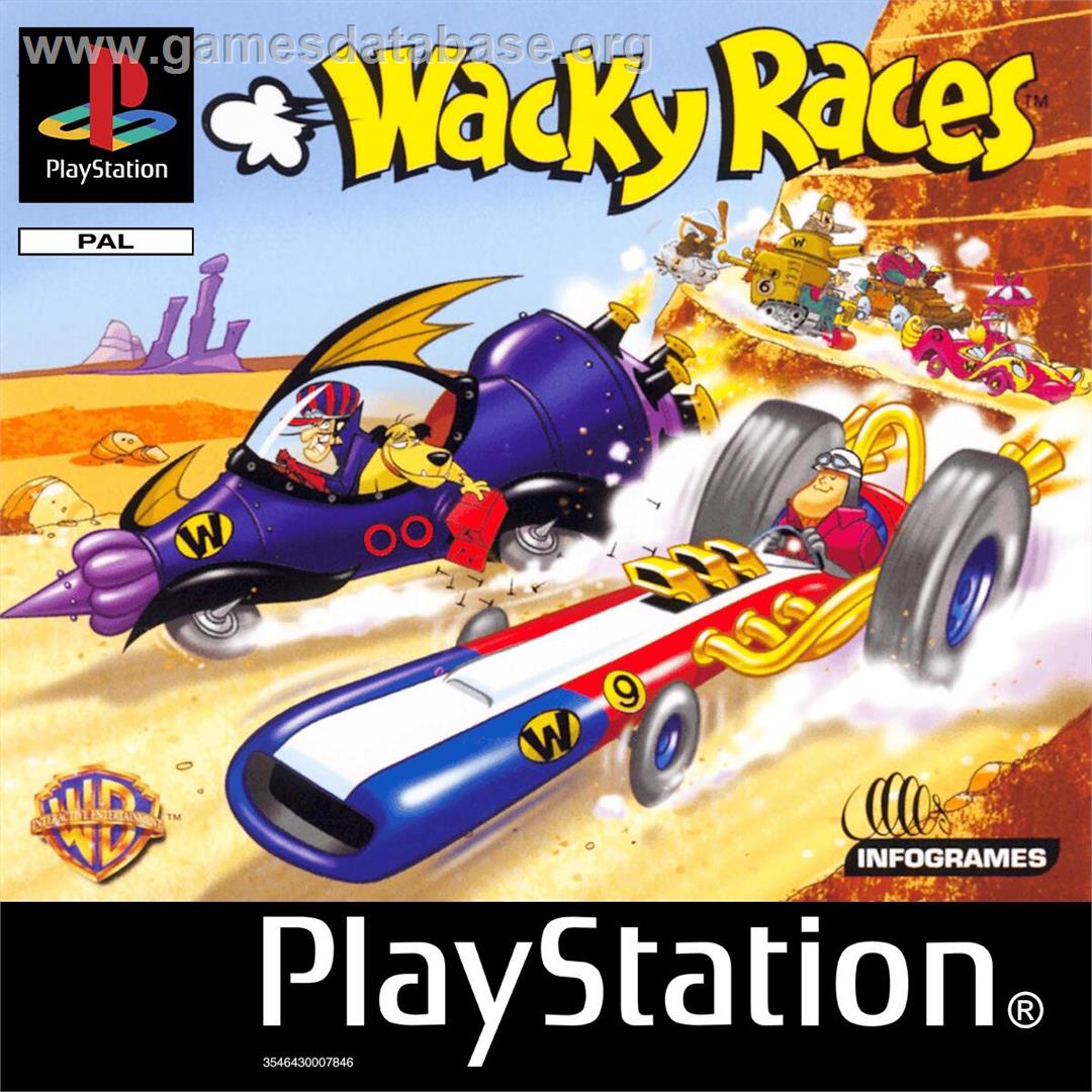 Wacky Races - Sony Playstation - Artwork - Box