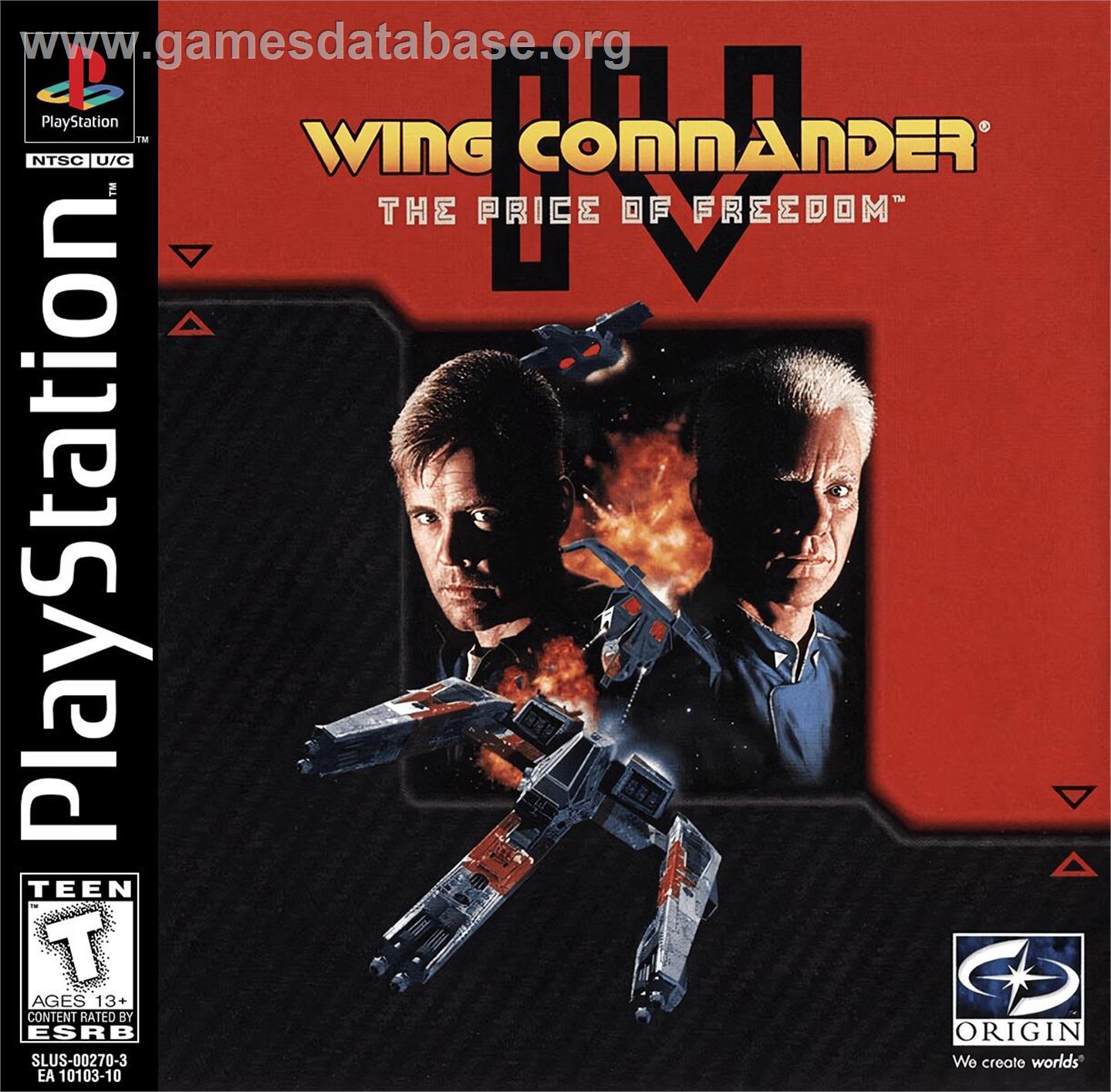 Wing Commander 4 - The Price Of Freedom - Sony Playstation - Artwork - Box